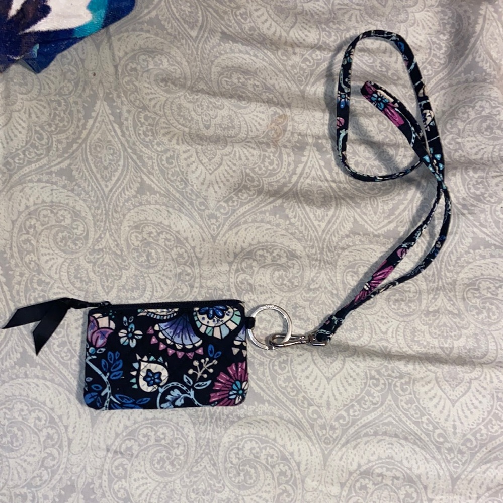 Vera Bradley lanyard wallet